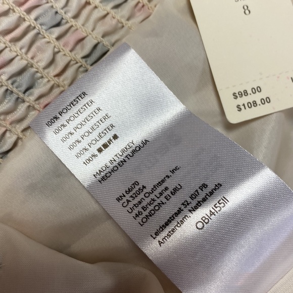 NWT Anthro Maeve Neutral Motif Bow-Tie One-Shoulder Tank - Picture 16 of 16